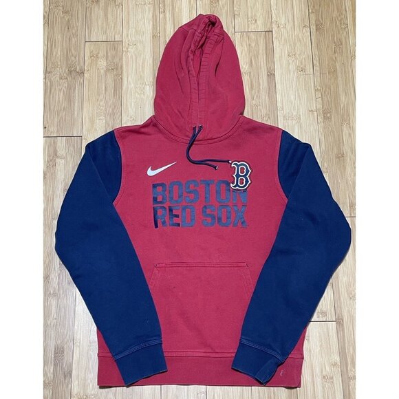 Nike • Boston Red Sox  Hoodie • Adult Small | Red & Blue | - Picture 1 of 11